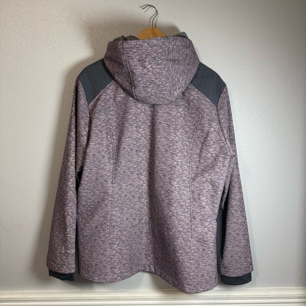 Free Country Women's Heathered Pink and Grey Performance Jacket Size XXL - Picture 2 of 9